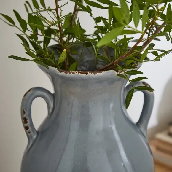 Urn Ceramic Vase - Blue, Ceramic