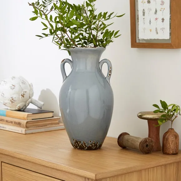 Urn Ceramic Vase - Blue, Ceramic image