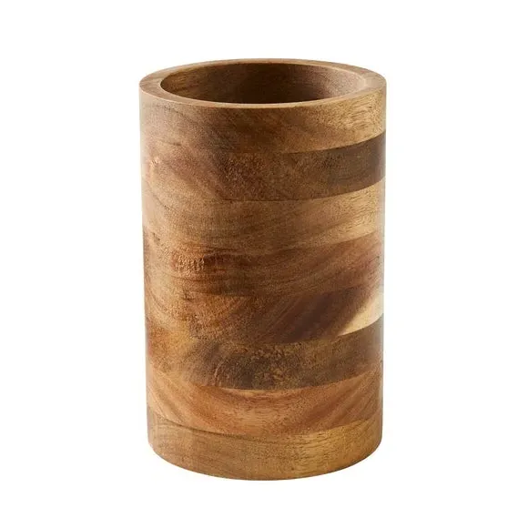 Utensil Holder - Brown, Acacia Wood