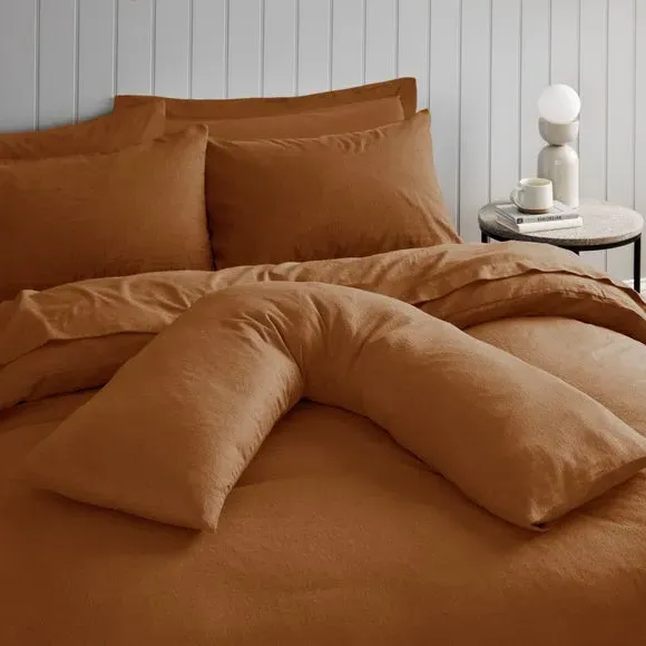 V-Shape Pillowcase - Butterscotch, Cotton