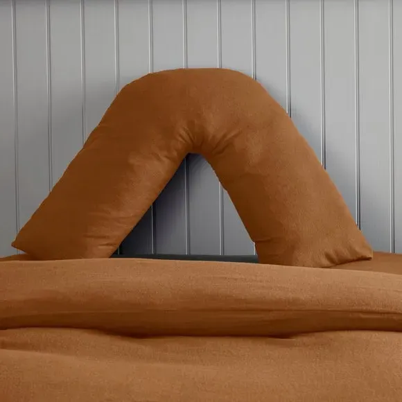 V-Shape Pillowcase - Butterscotch, Cotton