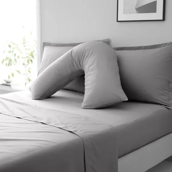 V-Shaped Pillowcase - Dove, Cotton