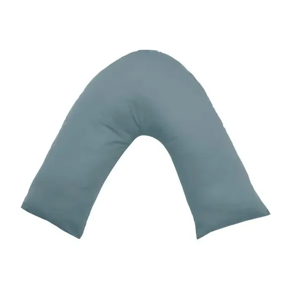 V-Shaped Pillowcase - Pacific Blue, Cotton
