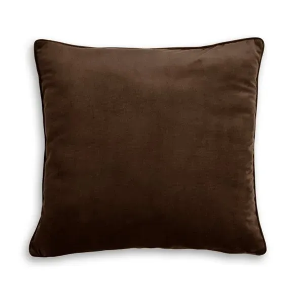 Velour Cushion with Zip - Pinecone, Recycled