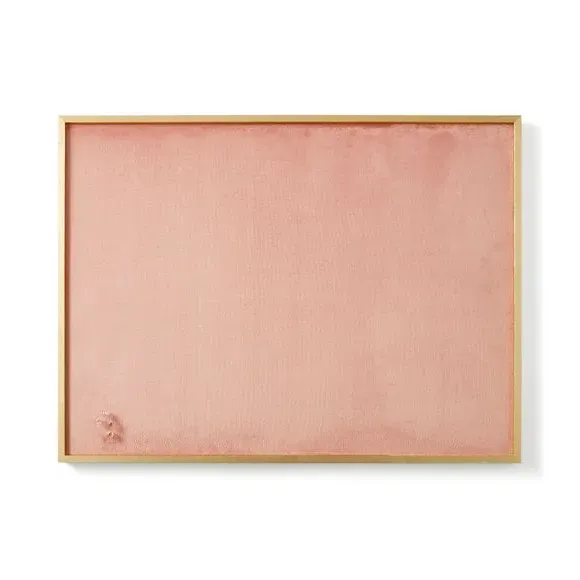 Velvet Pin Board with Gold Frame - Rose