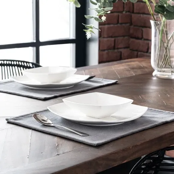 Velvet Placemat - Grey, Cotton image