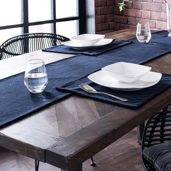 Velvet Placemat - Ink, Cotton