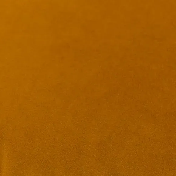 Velvet Pouffe with Piped Edges - Amber Gold, Velvet