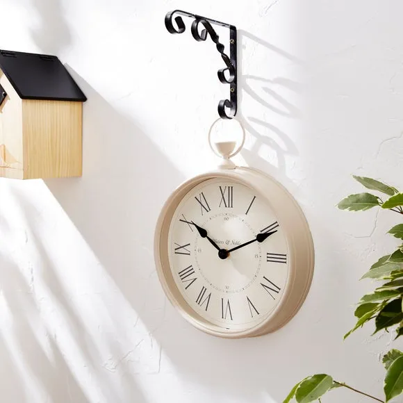 Vintage Pocket Watch Wall Clock - Cream image