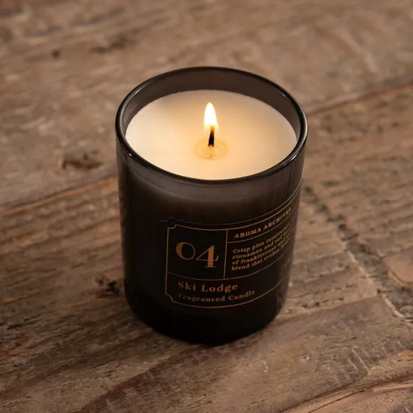 Votive Candle Ski Lodge Scent - Blue, Glass