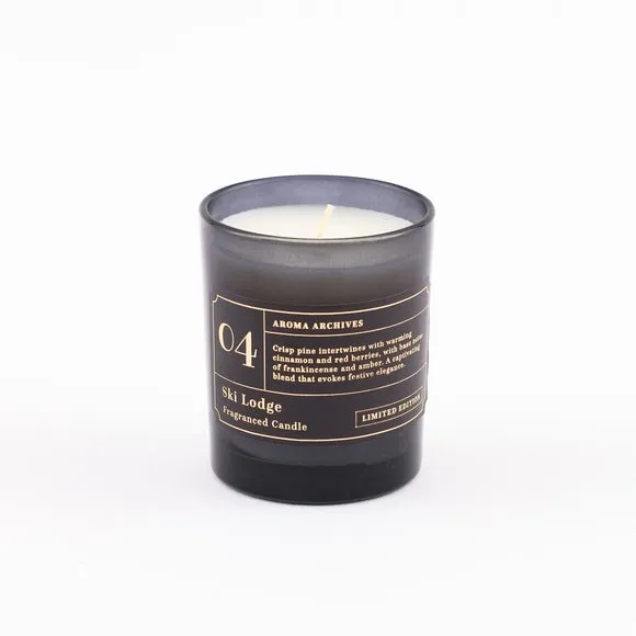 Votive Candle Ski Lodge Scent - Blue, Glass