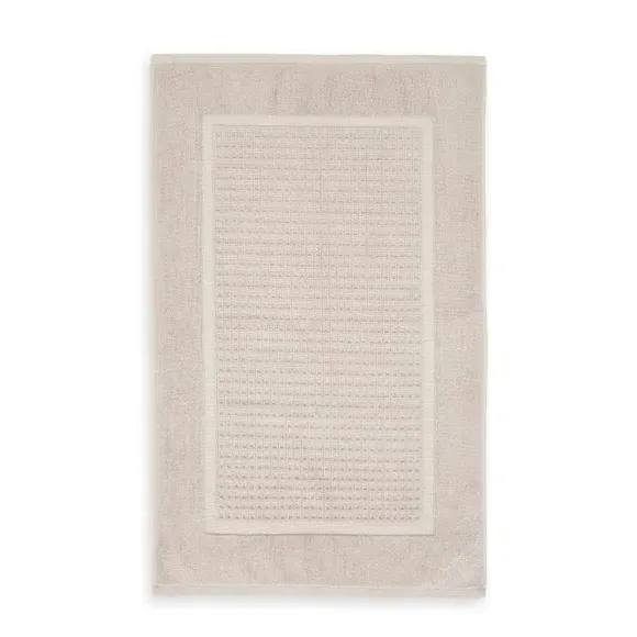 Waffle Bath Mat - Mushroom, Cotton