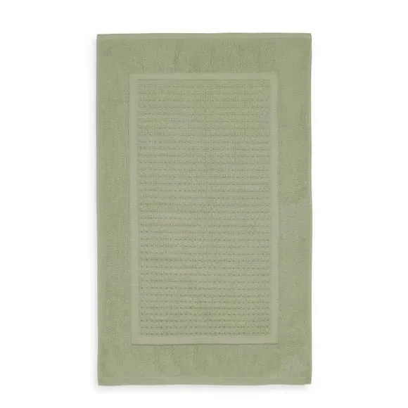 Waffle Bath Mat - Sage, Cotton