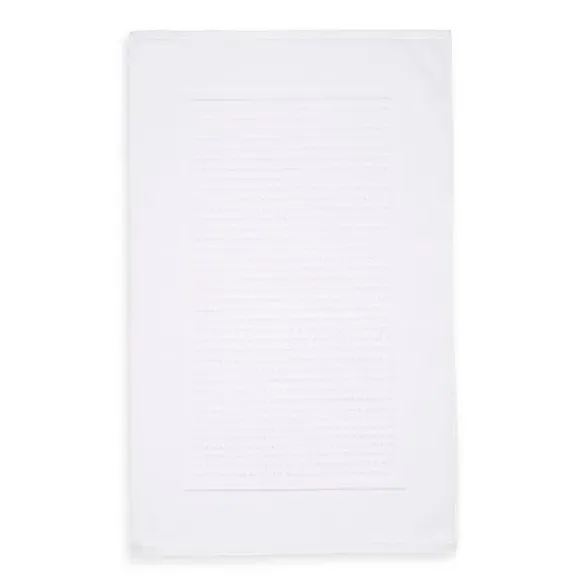 Waffle Bath Mat - White, Cotton