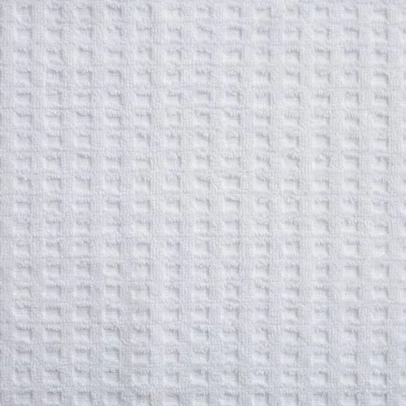 Waffle Cotton Towel - White