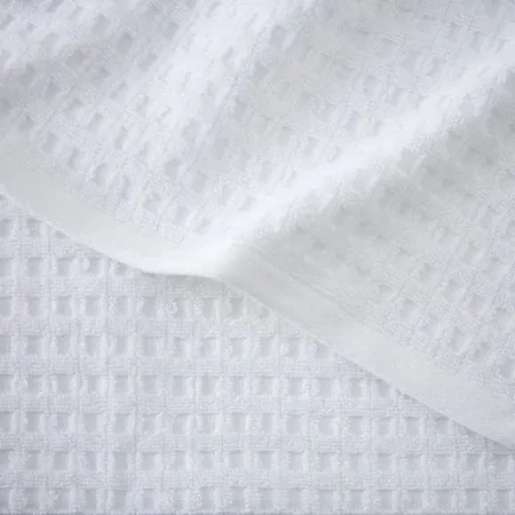 Waffle Cotton Towel - White
