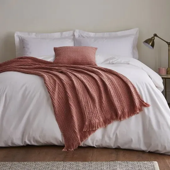 Waffle Cushion - Yellow, Cotton