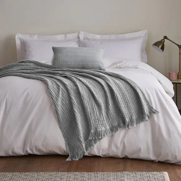 Waffle Cushion - Yellow, Cotton