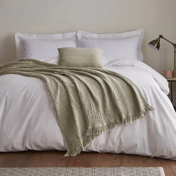 Waffle Cushion - Yellow, Cotton