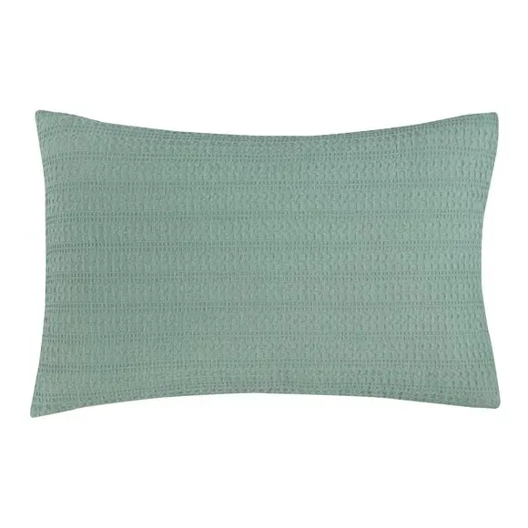 Waffle Duvet Cover Set with Pillowcase - Lilypad