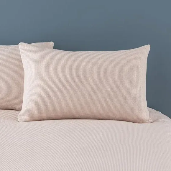Waffle Duvet Cover Set with Pillowcase - Natural