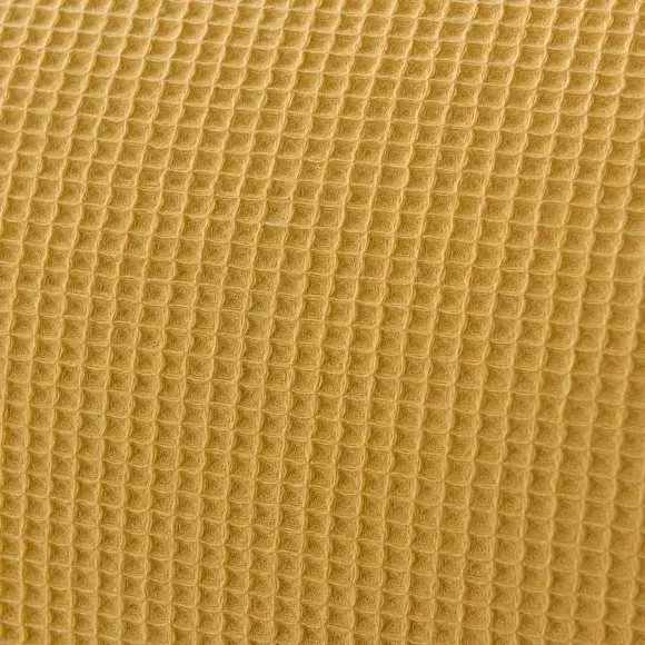 Waffle Duvet Cover Set with Pillowcase - Ochre