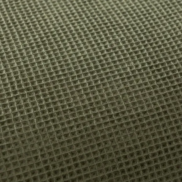 Waffle Duvet Cover Set with Pillowcase - Olive