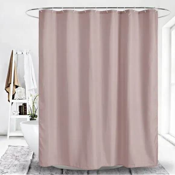 Waffle Shower Curtain - Blush, Recycled Fabric