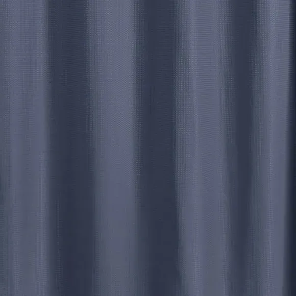 Waffle Shower Curtain - Folkstone Blue, Recycled Fabric
