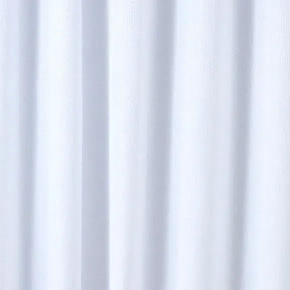Waffle Shower Curtain - White, Recycled Fabric