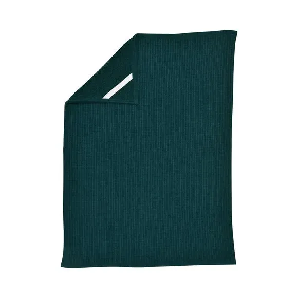 Waffle Terry Tea Towel - Peacock, Polycotton