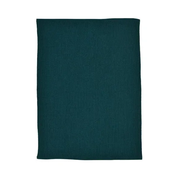 Waffle Terry Tea Towel - Peacock, Polycotton