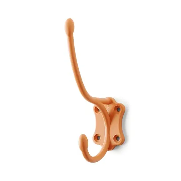 Wall Hook with Heart Design - Apricot, Metal