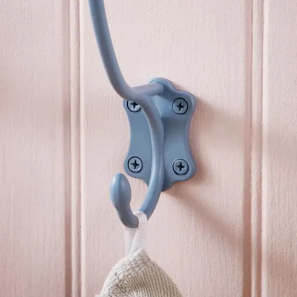 Wall Hook with Heart Design - Ashley Blue, Metal