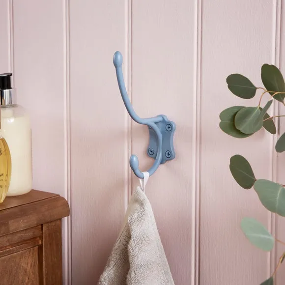 Wall Hook with Heart Design - Ashley Blue, Metal