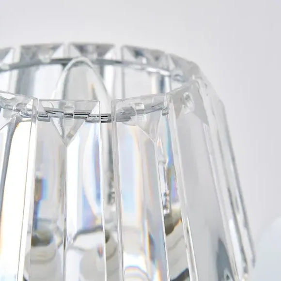 Wall Light with Acrylic Prism - Silver, Chrome