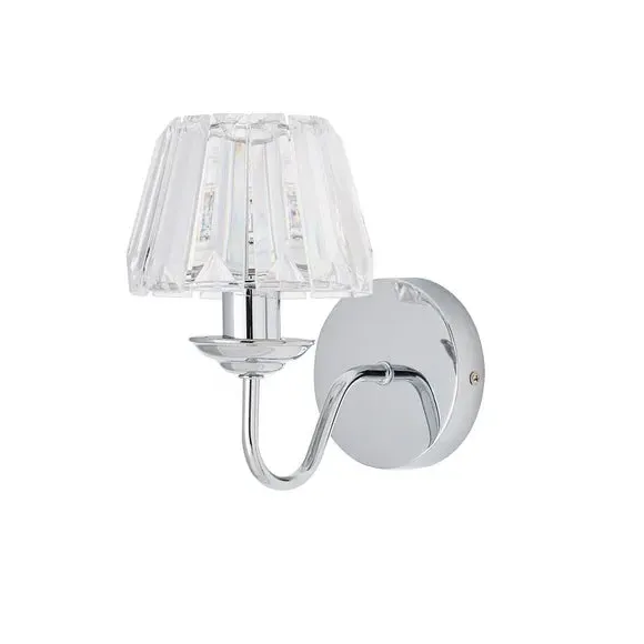 Wall Light with Acrylic Prism - Silver, Chrome
