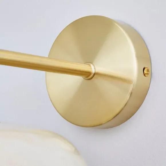 Wall Light with Alabaster Glass - Gold