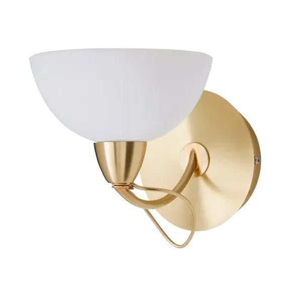 Wall Light with Curved Arms - Gold, Brass