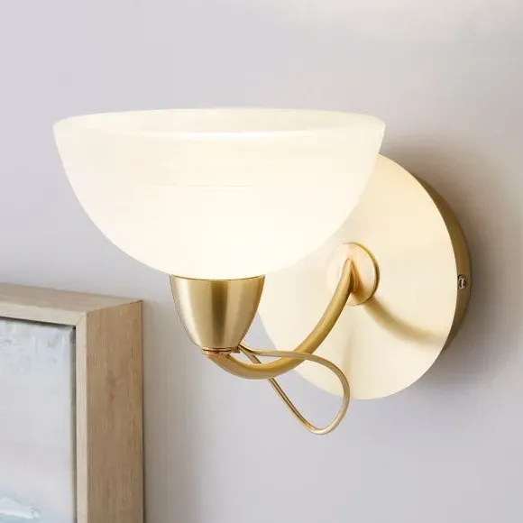 Wall Light with Curved Arms - Gold, Brass image