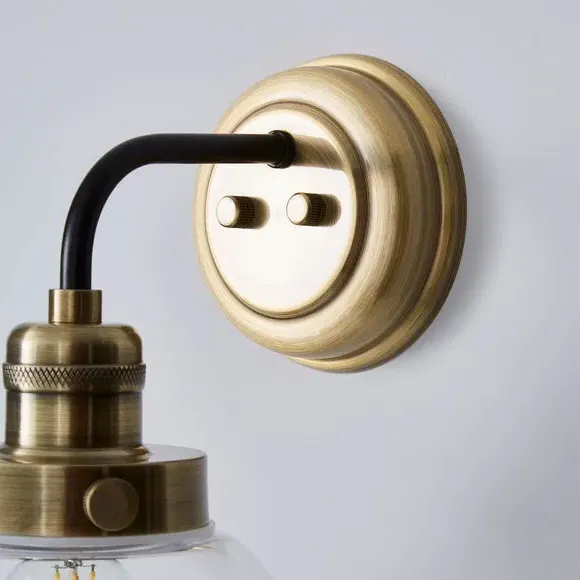 Wall Light with Dimmable Feature - Antique Brass