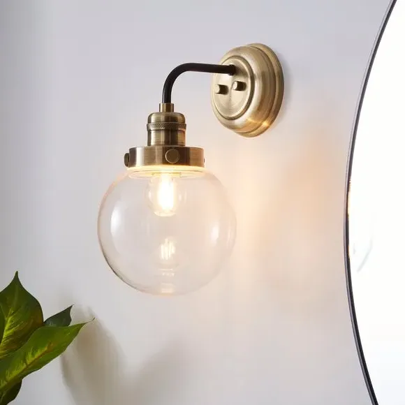 Wall Light with Dimmable Feature - Antique Brass image