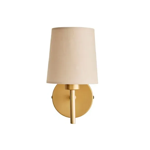 Wall Light with Dimmer - Natural, Fabric