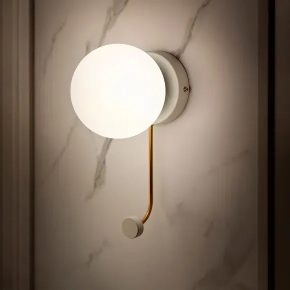 Wall Light with Hook - Natural, Metal