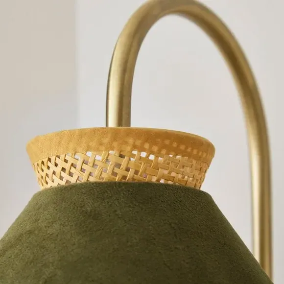 Wall Light with Two-Tier Shade - Green, Steel