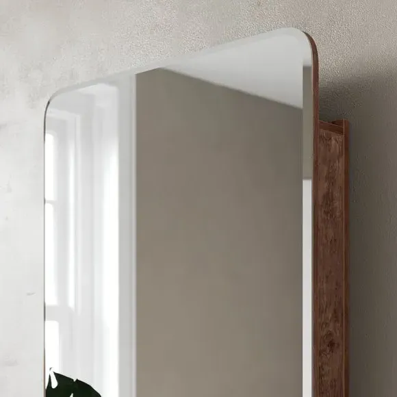 Wall Mirror Cabinet with Storage - Pine Effect