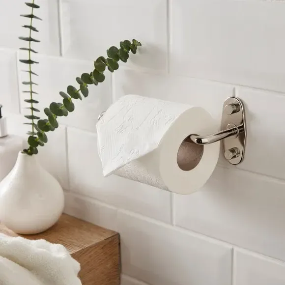 Wall-Mount Toilet Roll Holder - Chrome