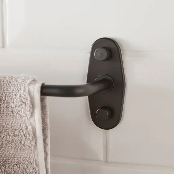 Wall-Mount Towel Rail - Black