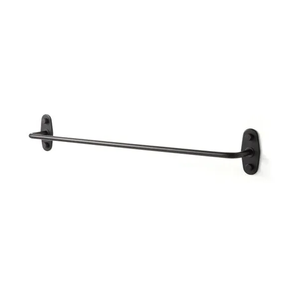 Wall-Mount Towel Rail - Black