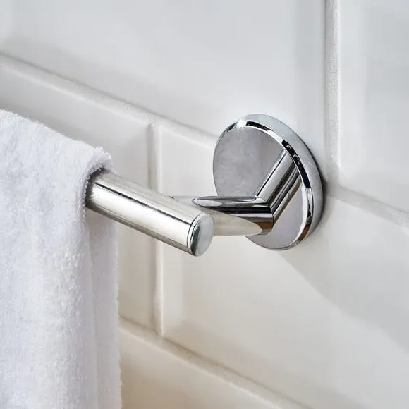 Wall-Mount Towel Rail - Chrome, Metal